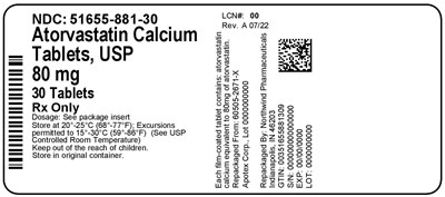 Label (51655 881 30   Rev A 07 22)